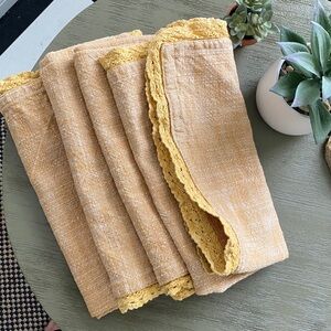 Magnolia Tan and Yellow Textured Linens
4 piece set